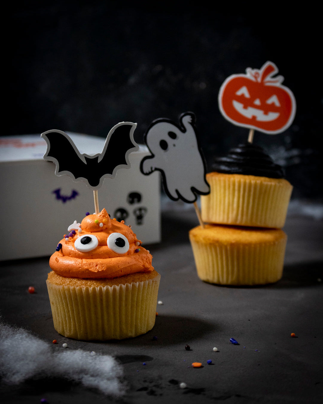 Mini toppers de halloween